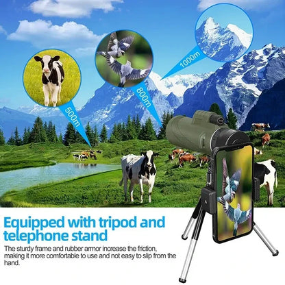 Portable High Power Zoom Telescope Scope