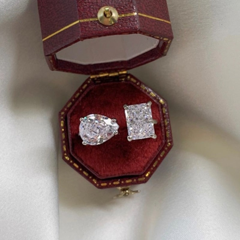 Trendy CZ Solitaire Adjustable Ring