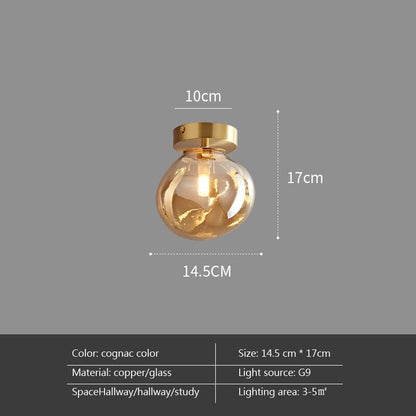 Elegant Glass Ball Wall Light For Home Decor