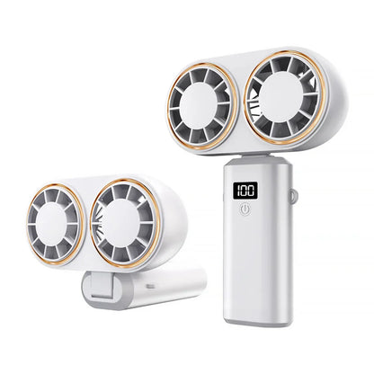 Compact USB Personal Cooling Fan with LCD Display - Luxicro