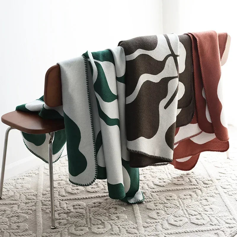Cozy Nordic Throw Blanket Soft Plush Sofa Cover