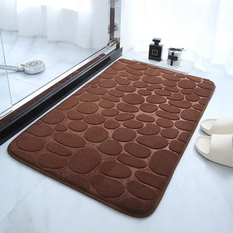Non Slip Bath Mat with Cushioned Foam Top - Luxicro