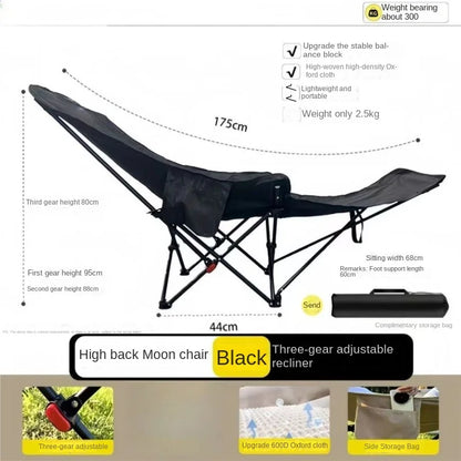 Lightweight Collapsible Patio Lounge Chair
