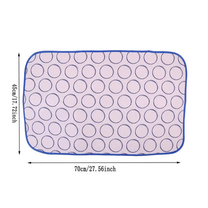 Compact Travel Ironing Mat with Thermal Protective Cover