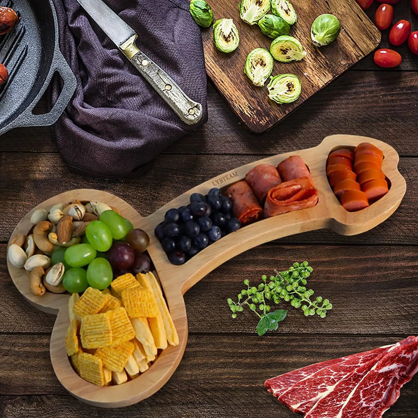 Fun Entertaining Snack Serving Tray - Luxicro