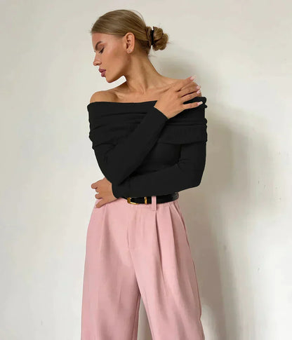 Cozy Ladies Relax Fit Sweater - Crew Neck, Textured