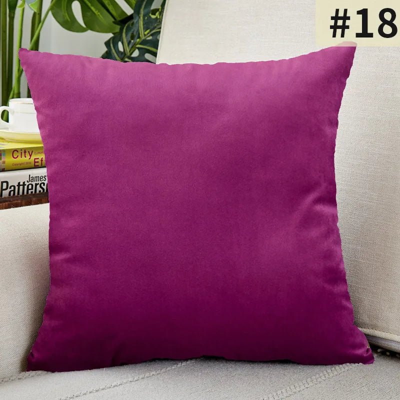 Plush Velvet Pillowcase for Luxury Living Rooms