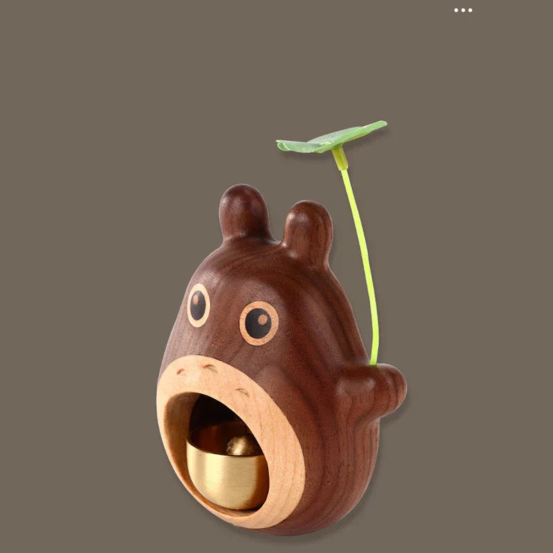 Adorable Wooden Penguin Door Bell