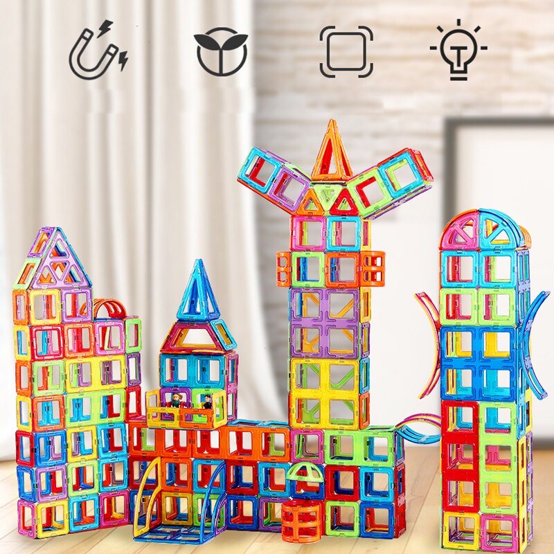 Colorful Magnetic Building Blocks Set
