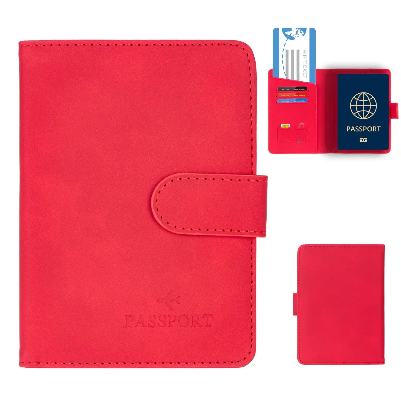 Secure Travel Passport Wallet for Men Women