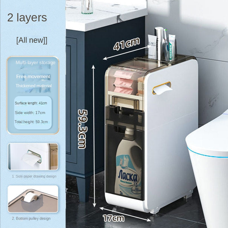 Compact Modern Bathroom Storage Cabinet