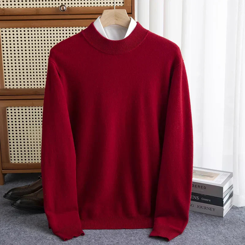 Timeless Crew Neck Wool Sweater - Luxicro