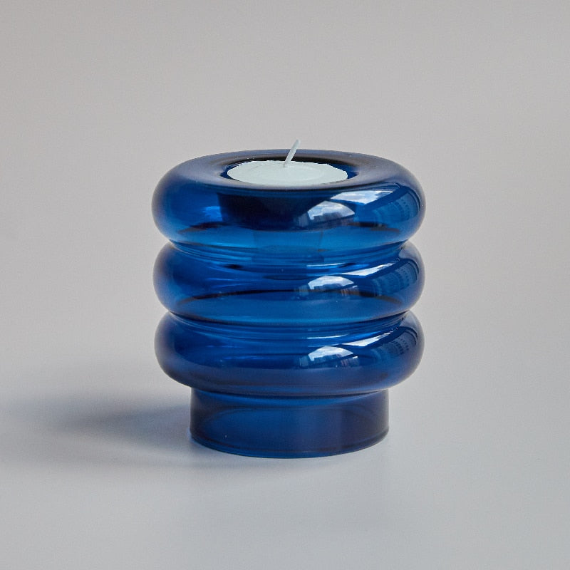 Unique Clear Spiral Candle Holder