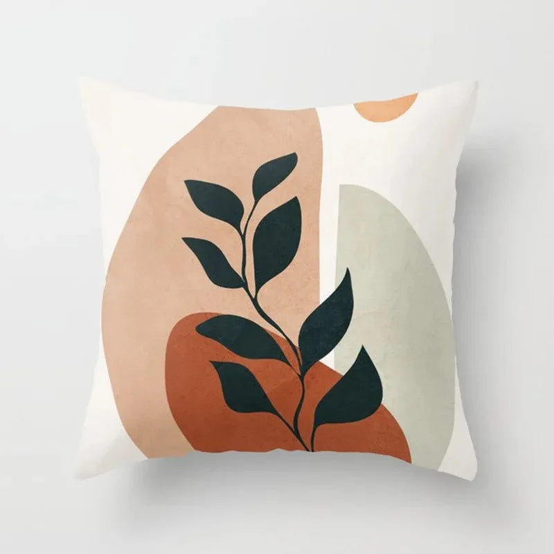 Delicate Flower Pattern Throw Pillow Cover