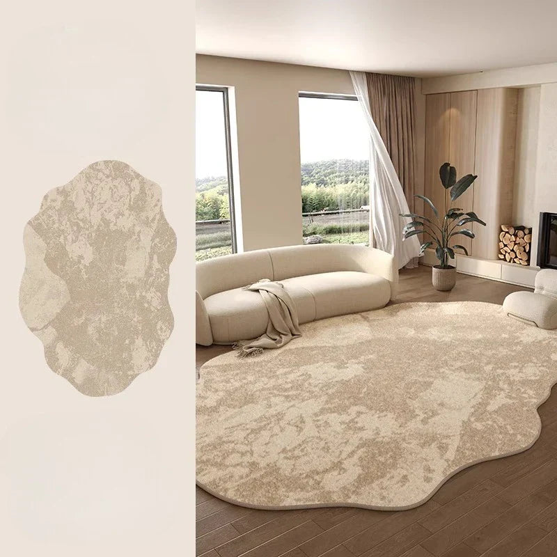 Plush Fuzzy Floor Rug Lamp for Living Room