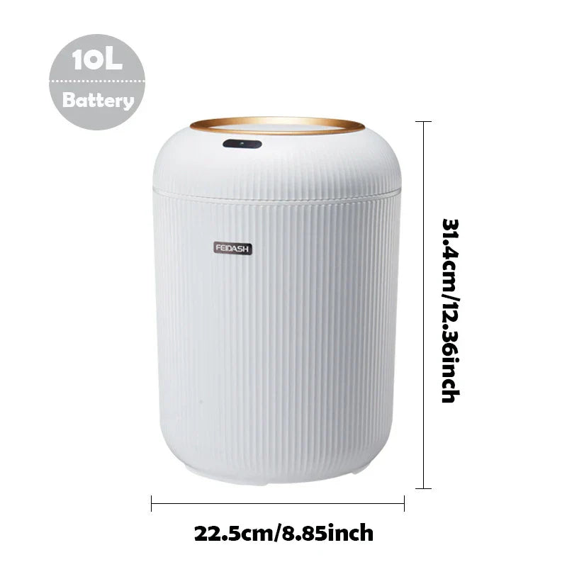Compact Touchless Sensor Trash Can, Smart Home Bin