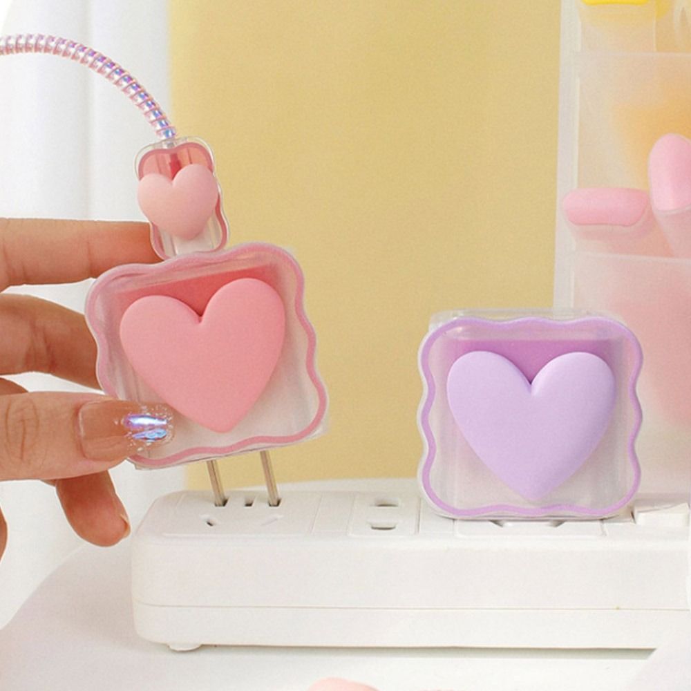 Clear Phone Charging Cable Cover Case