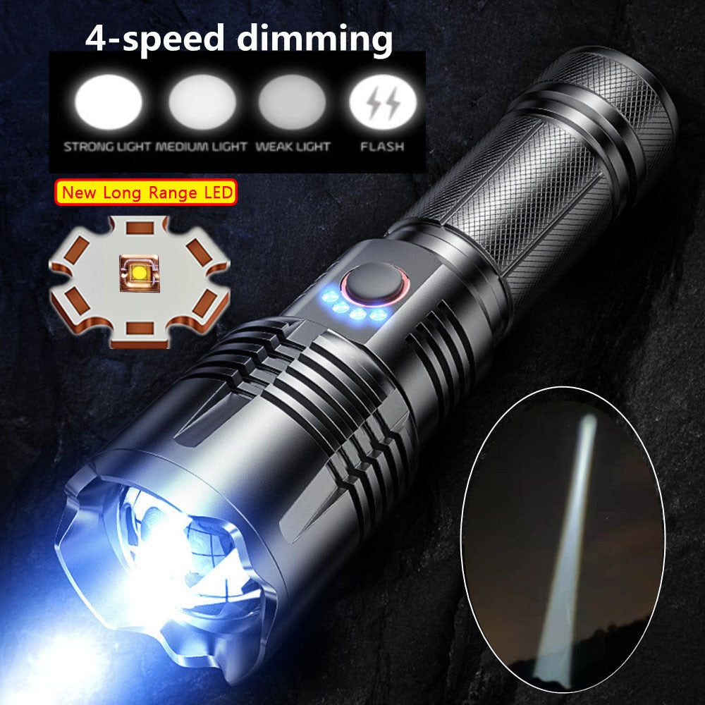 Bright Extra Long Distance LED Torch