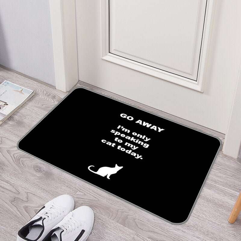 Funny Welcome Go Away Non Slip Door Mat