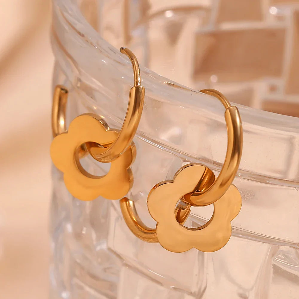 Dainty Floral Drop Earrings