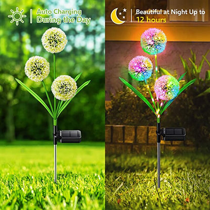 Bright Outdoor Solar Dandelion String Lights