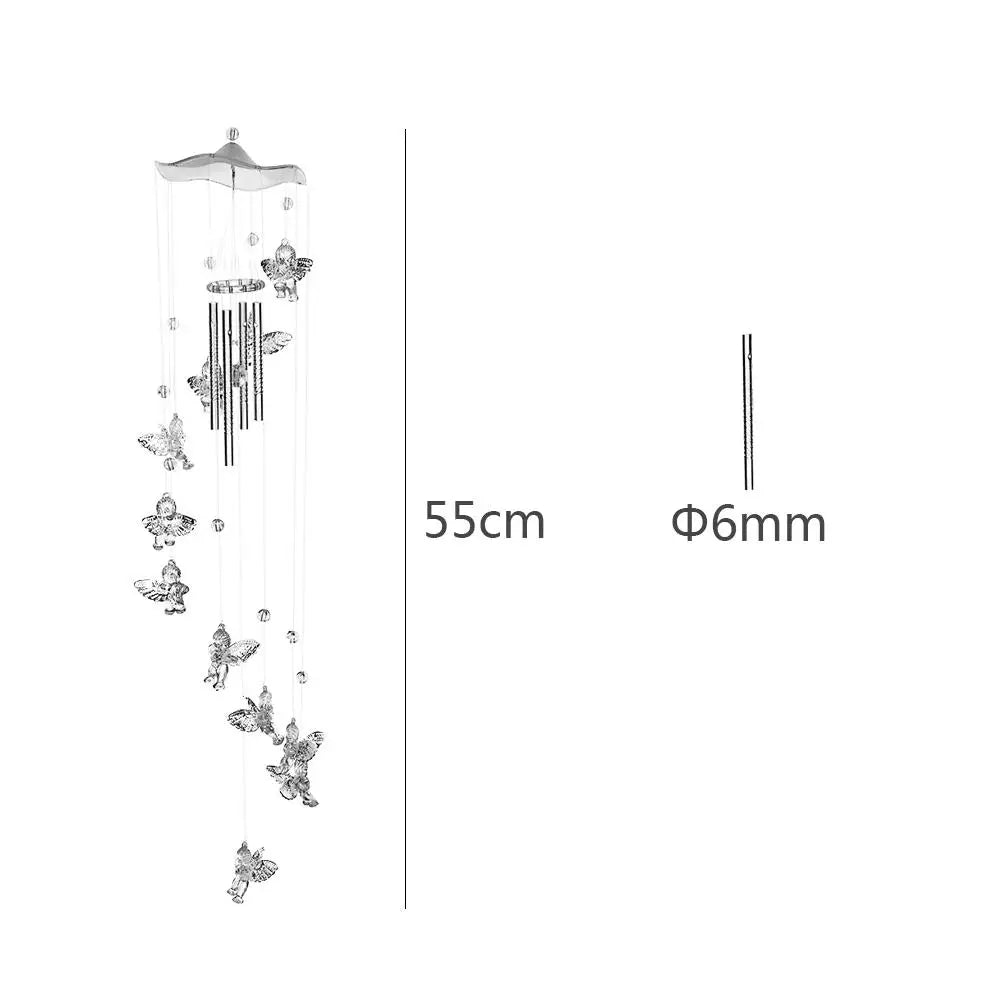 Delicate Garden Wind Chime with Bells and Butterfly