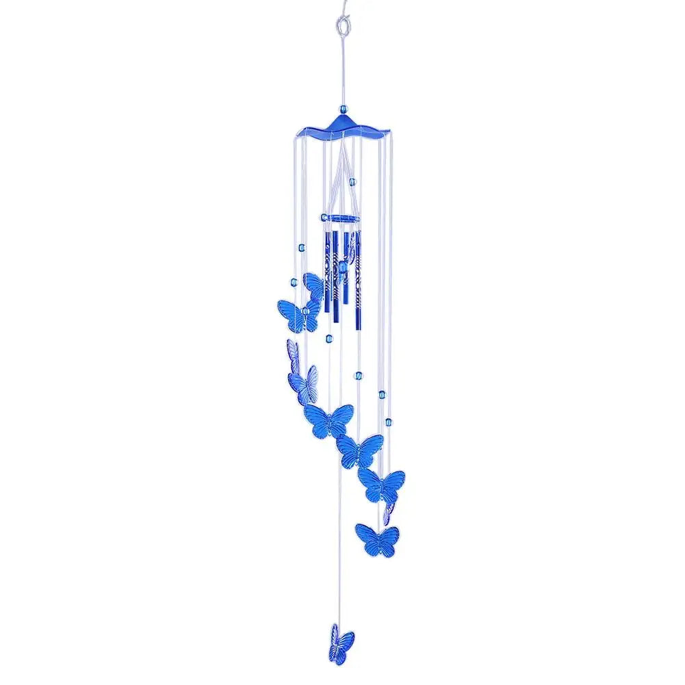 Delicate Garden Wind Chime with Bells and Butterfly - Luxicro