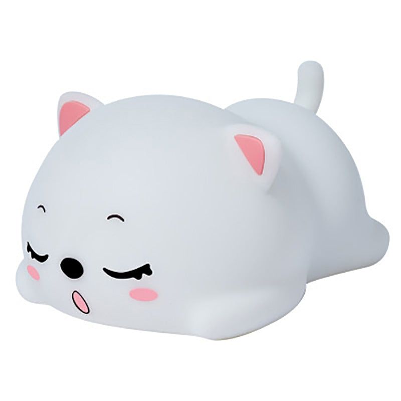 Compact Cute Kitty LED Nightlight Lamp