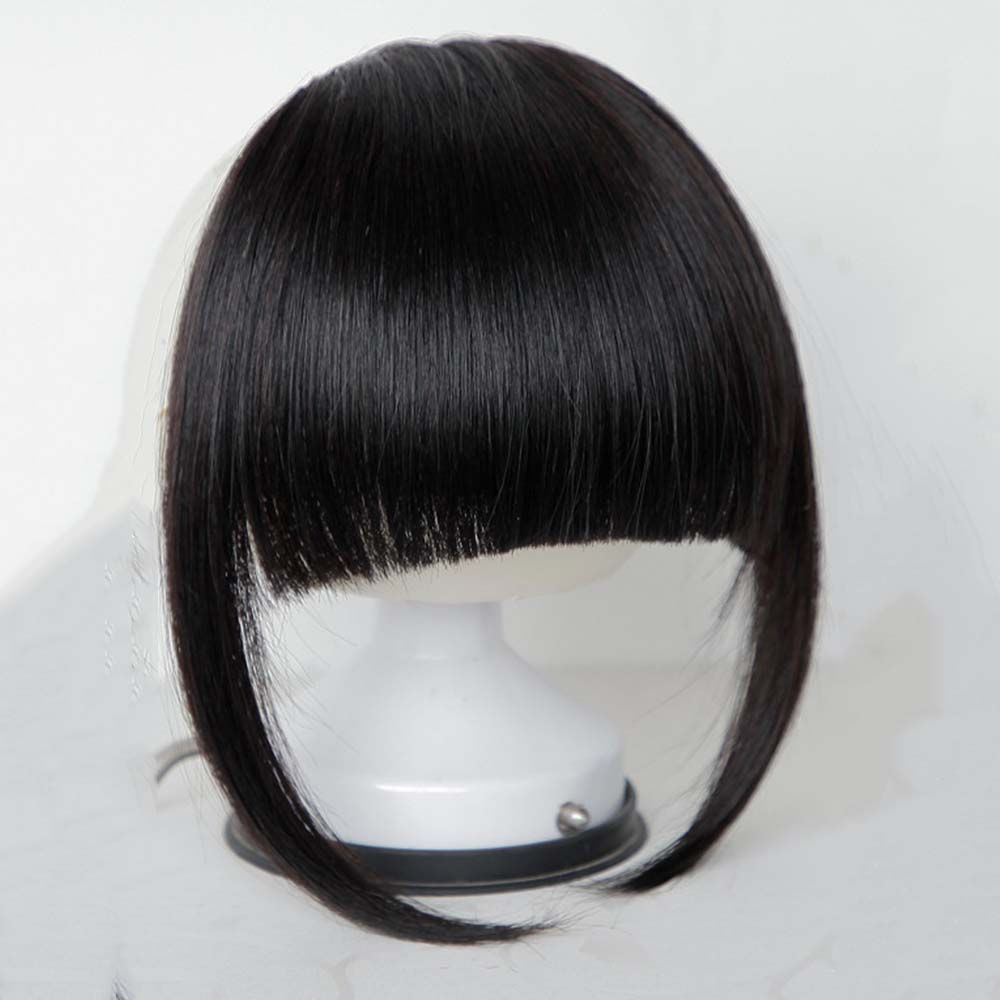 Easy Clip On Realistic Fake Fringe Hair Bangs