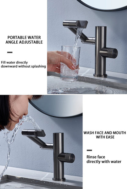 Contemporary Automatic Rotating Waterfall Sink Faucet