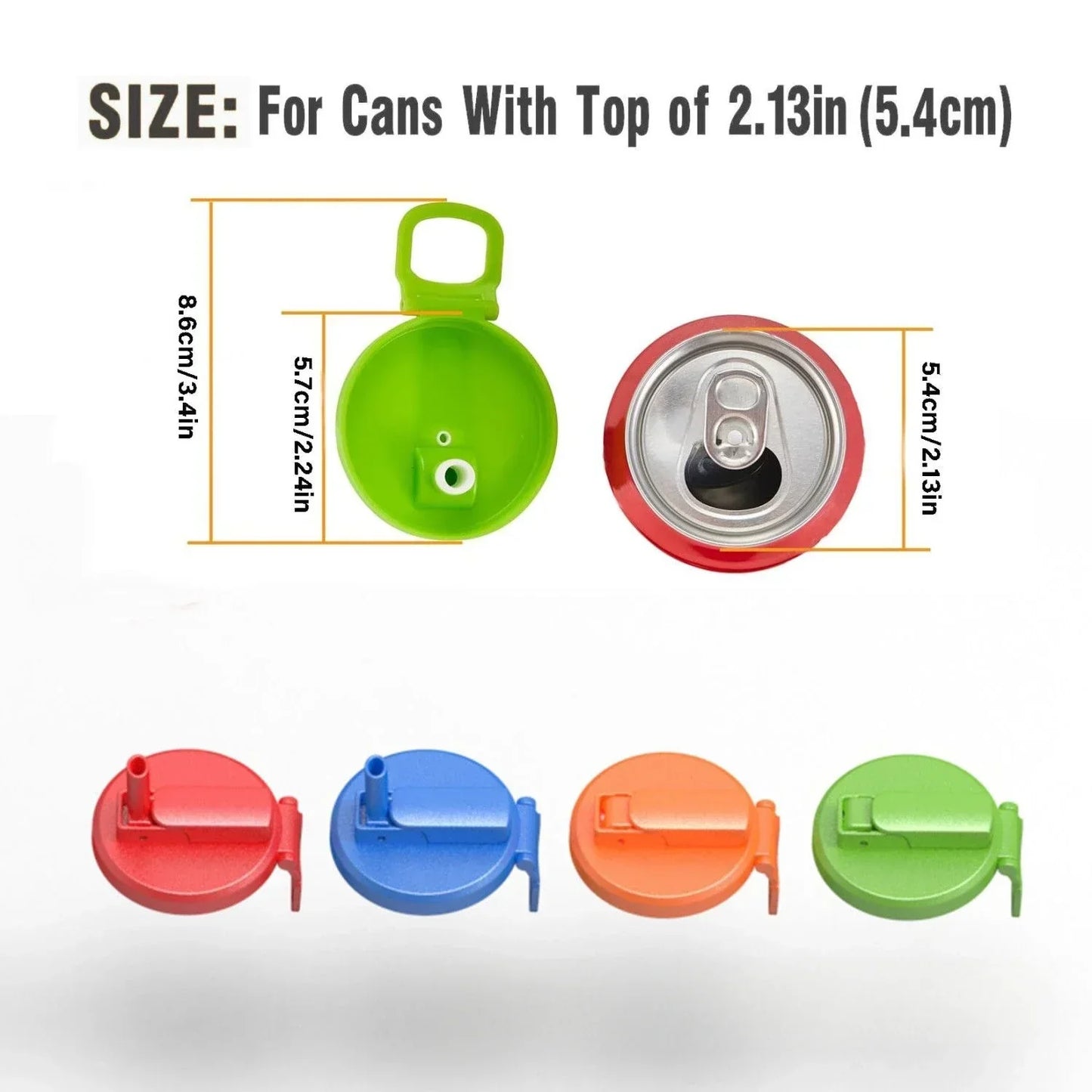 Spill Proof Reusable Soda Can Lid Cap