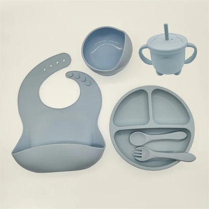 Baby Safe 8pc Suction Plate Bowl Spoon Set