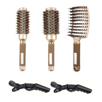 High Quality Ceramic Round Hair Brush Set - Luxicro