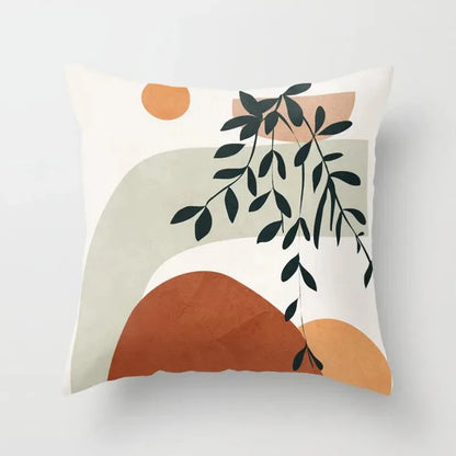 Delicate Flower Pattern Throw Pillow Cover