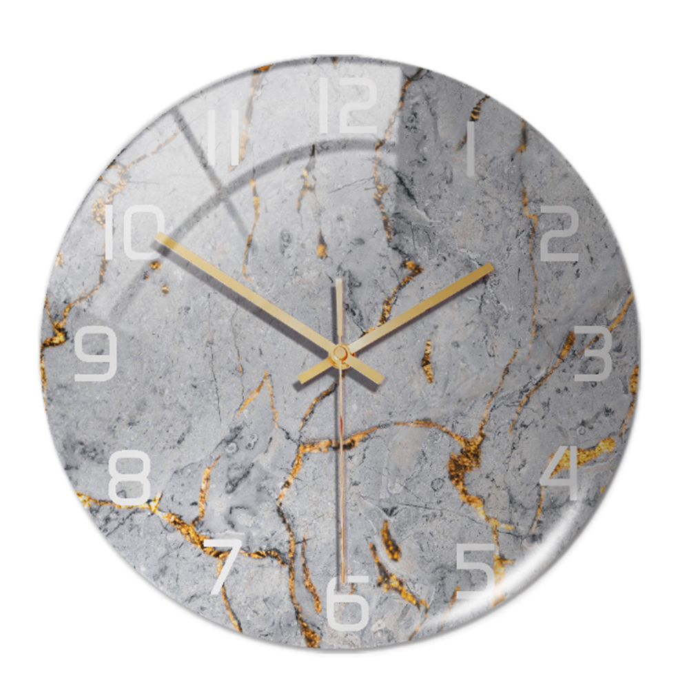 Elegant Silent Marble Wall Clock
