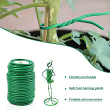 Soft Grip Plant Support Wire with Rubber Cover