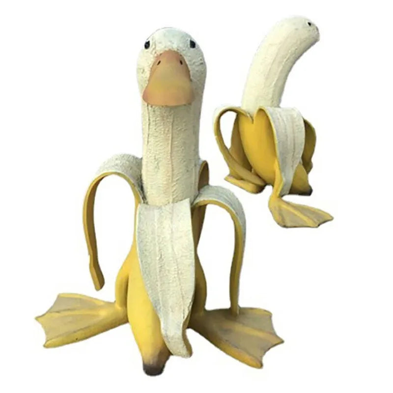 Quirky Garden Duck Decoration Resin Figure 17cm