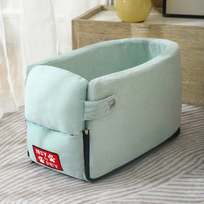 Comfy Pet Car Booster Seat Portable Travel Bed