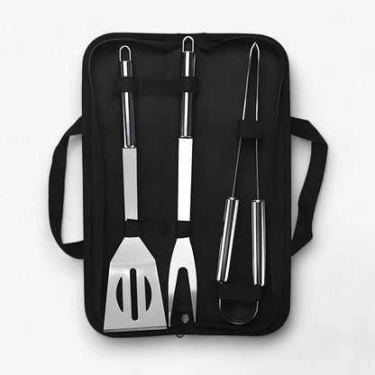 Complete Grill Tool Set with Storage Box - Luxicro