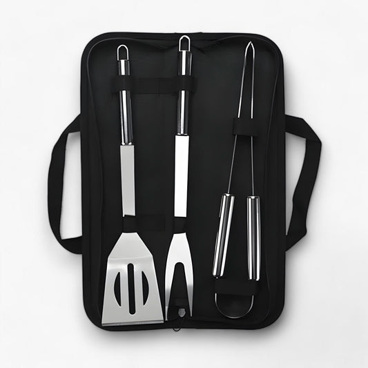 Complete Grill Tool Set with Storage Box - Luxicro