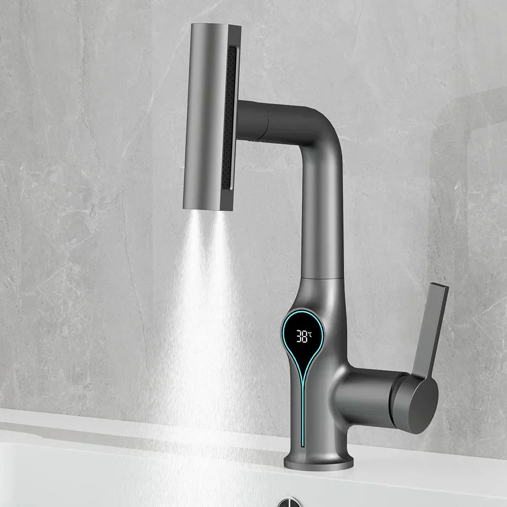 Stylish Faucet with Color LED Temperature Display