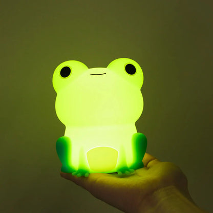 Fun Children's Frog Night Light with Timer and USB - Luxicro