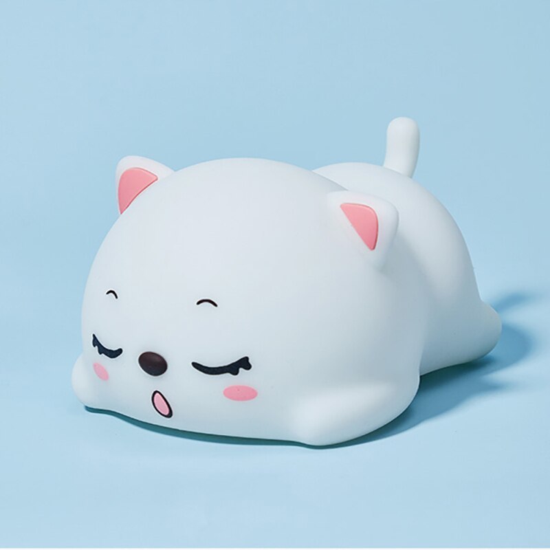 Compact Cute Kitty LED Nightlight Lamp