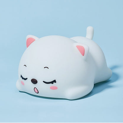 Compact Cute Kitty LED Nightlight Lamp