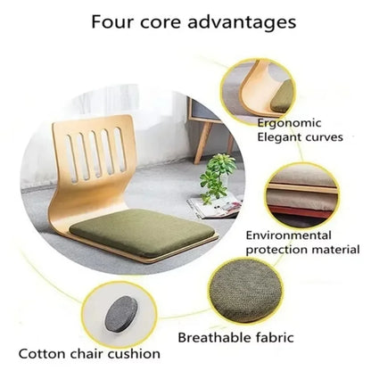 Portable Yoga Floor Seat with Adjustable Support