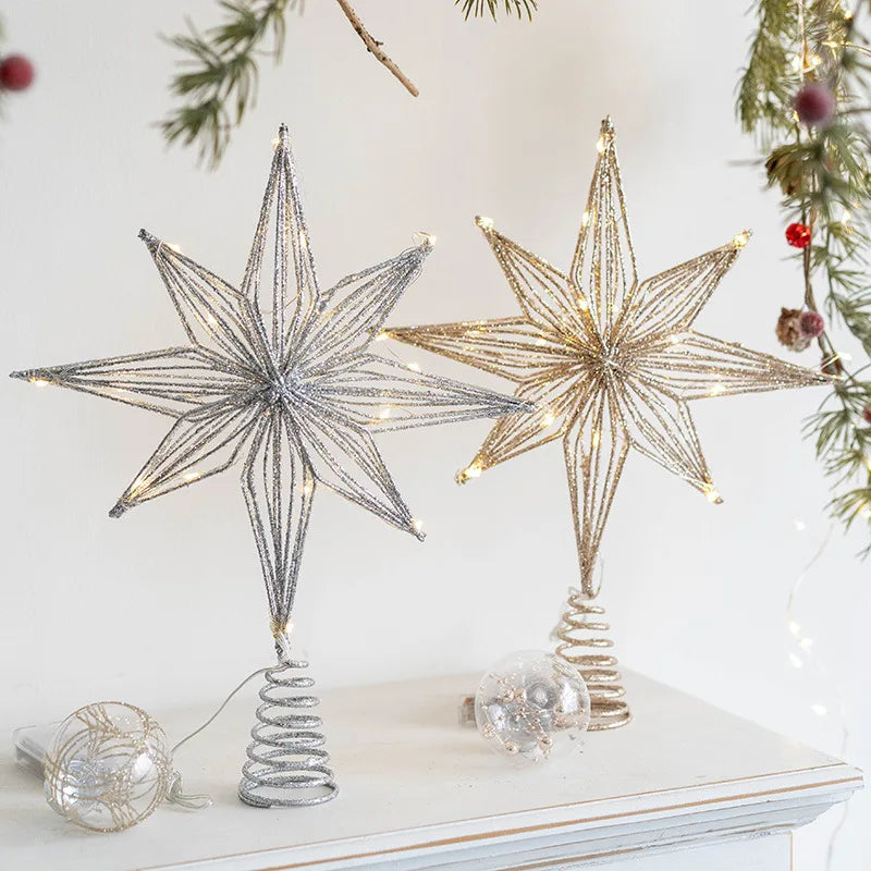 Sparkling Star Tree Topper Decoration