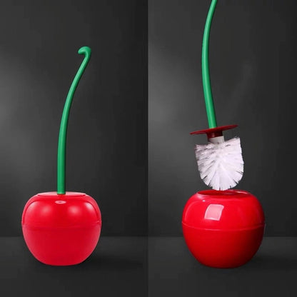Bright Red Bathroom Toilet Brush with Cute Style