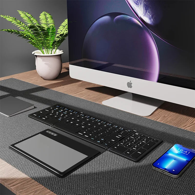 Compact Portable Wireless Keyboard Pad