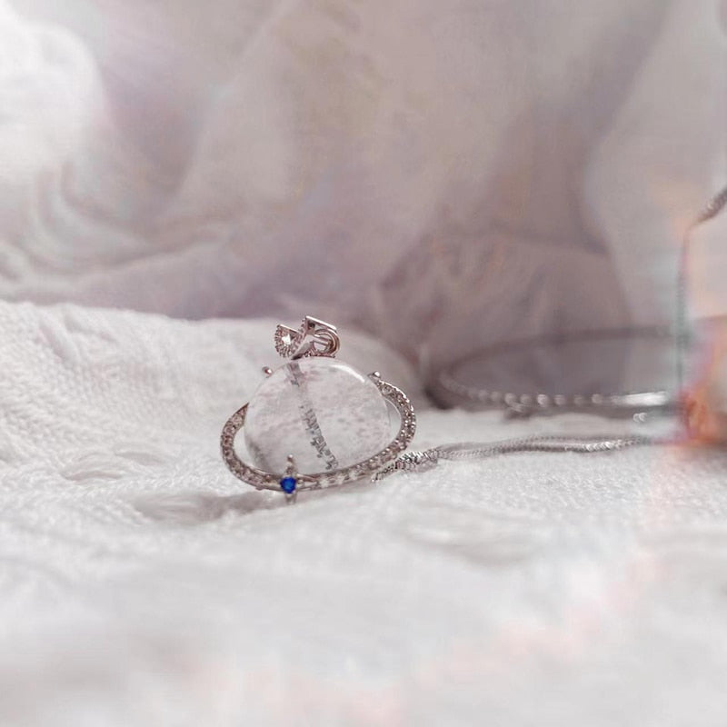 Beautiful Moonstone Crystal Pendant Necklace