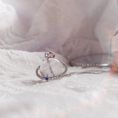 Beautiful Moonstone Crystal Pendant Necklace